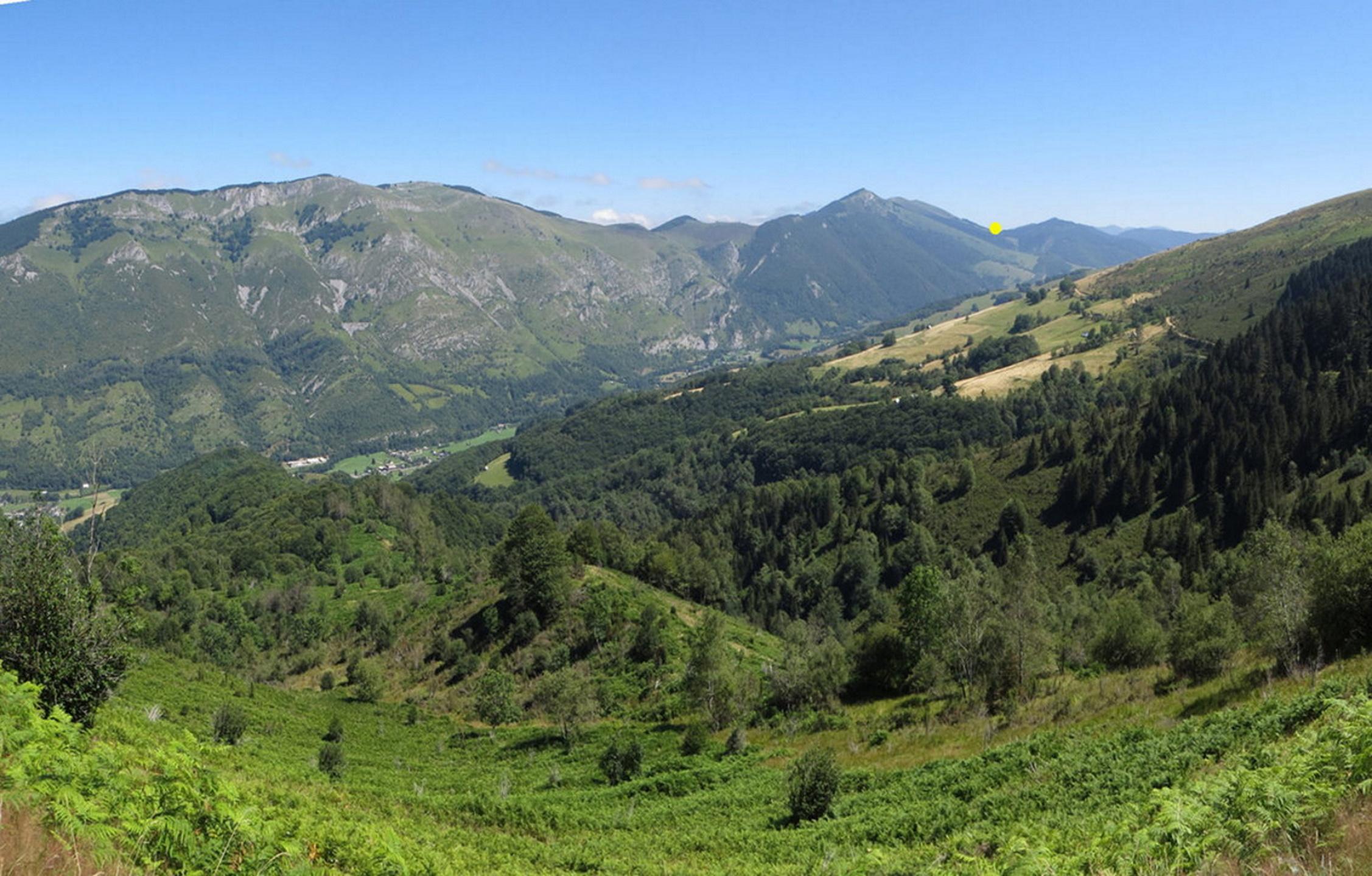 Col de la Courade et bois d'Oubac