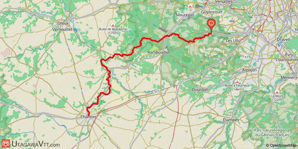 Saint-Rémy-lès-Chevreuse - Chartres par la vallée de l'Eure