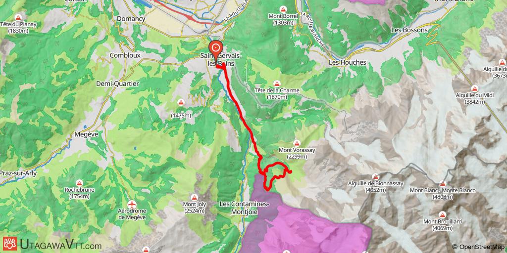 Miage et le Truc au départ de St Gervais