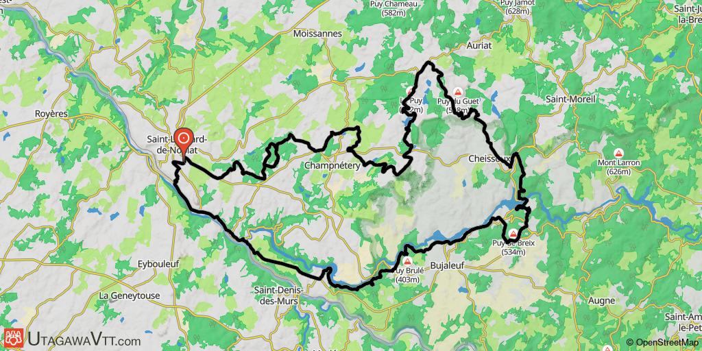 Circuit à l'est de Saint-Léonard-de-Noblat