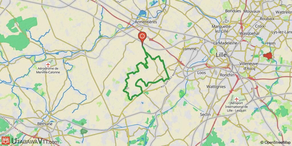 Circuit au sud d'Armentières
