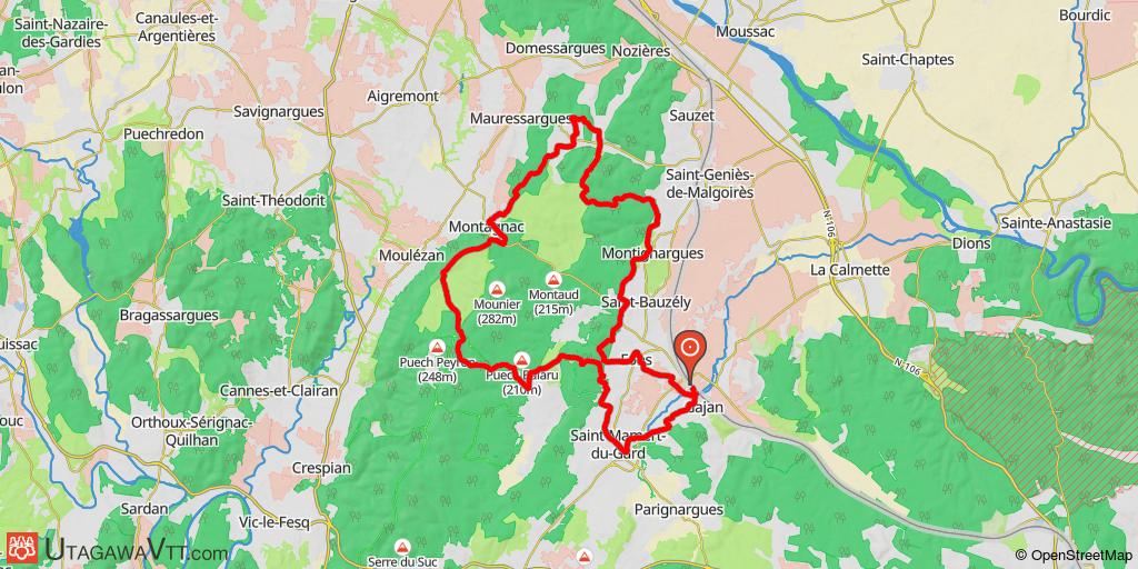 Tour Leins Gardonnenque - Pentecôte 2010 - 35 km