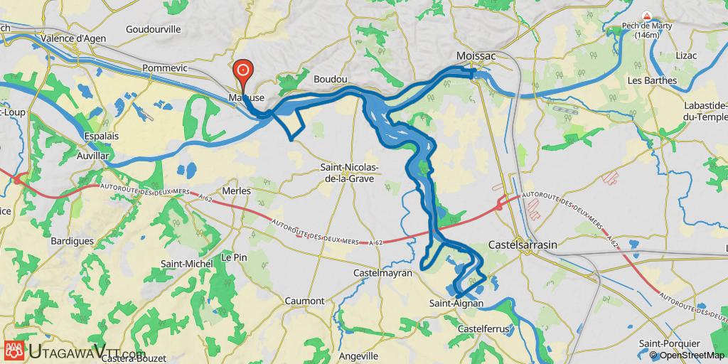 Le tour du plan d'eau de Saint Nicolas de la Grave