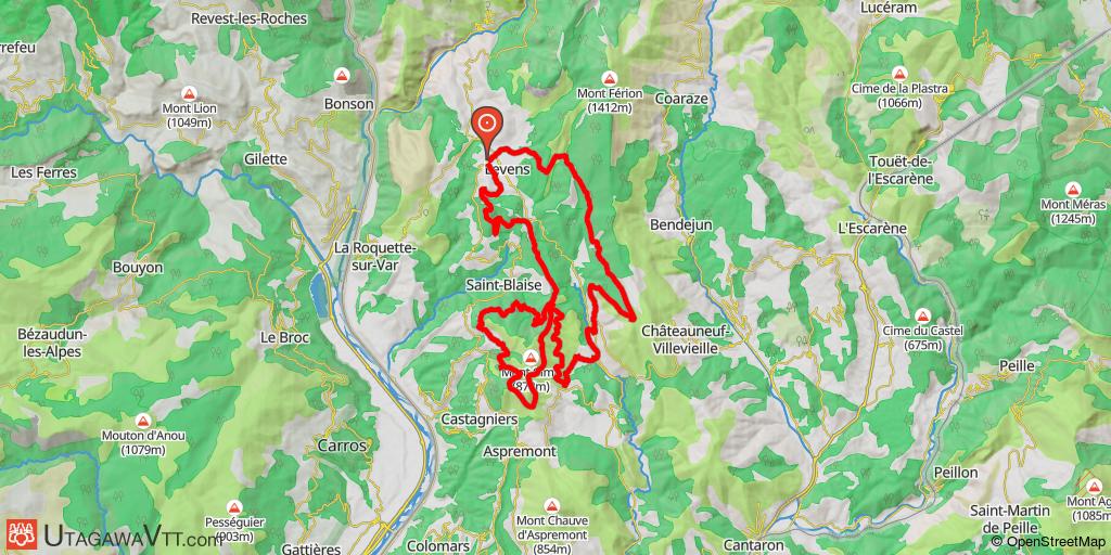 Levens : Crête de l'Infernier et Mont Cima