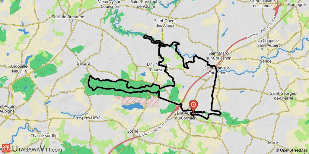 Rando de Saint-Aubin-du-Cormier 2024 - 52 km