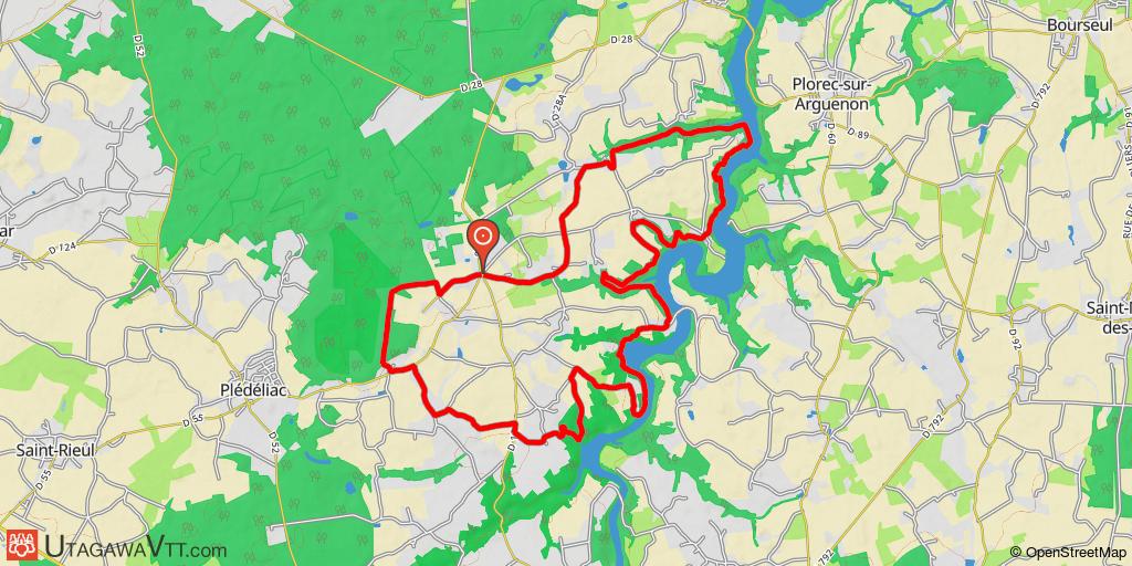 La Hunaudaye : entre lacs et forêts, 19 km de pur plaisir