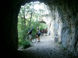 Sortie de tunnel du train fantome