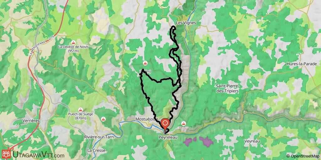 Raid au Rozier - Gorges du Tarn rive droite (Etape1/3)