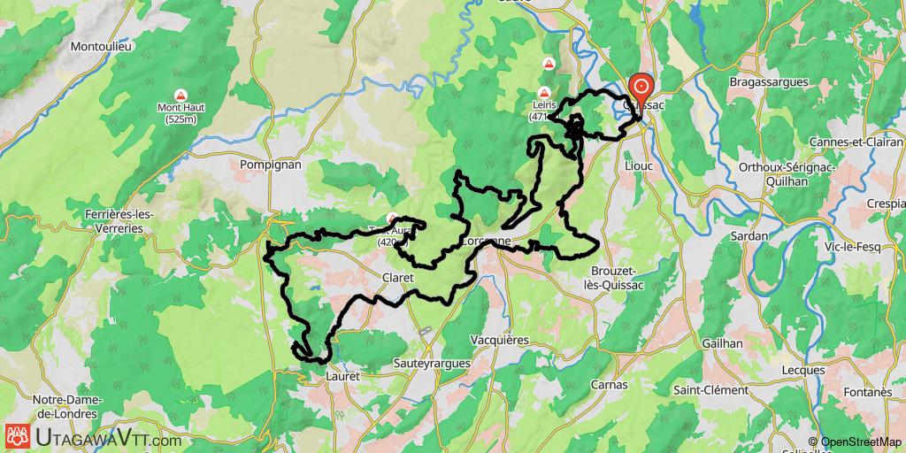 Raid AQVTT Quissac 2024 - 68 km