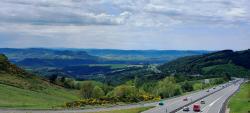 L'autoroute A75 avec une belle vue