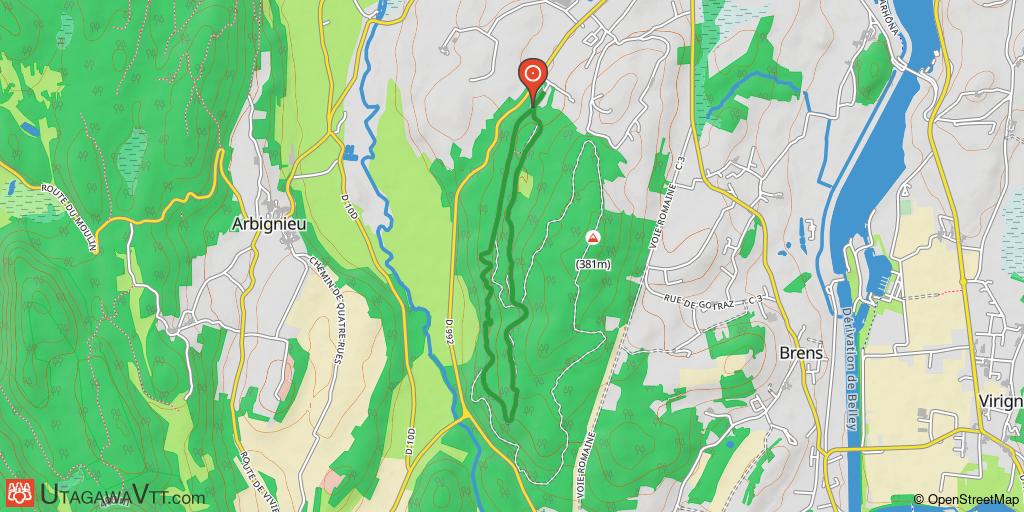 Espace VTT-FFC Ain-Forestière - Parcours vert N° 1 : Forêt de Rothonne - Le Renard