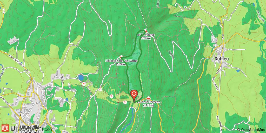 Espace VTT-FFC Ain-Forestière - Parcours vert N°62 : Le Liza d'Amont
