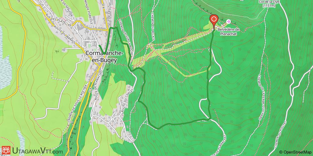Espace VTT-FFC Ain-Forestière - Parcours vert N° 1 : Le Réservoir