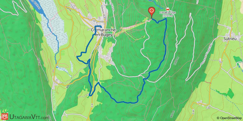 Espace VTT-FFC Ain-Forestière - Parcours bleu N° 5 : la Pierre de l'Ours