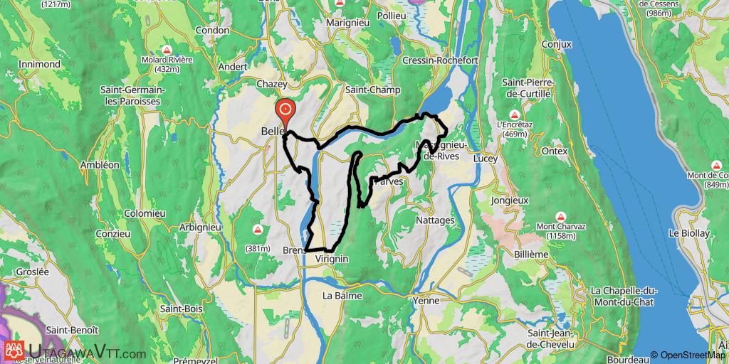 Espace VTT-FFC Ain-Forestière - Parcours noir N° 7 : Montagne de Parves