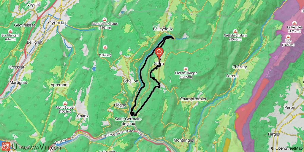 Espace VTT-FFC Ain-Forestière - Parcours noir N° 30 : La Semine