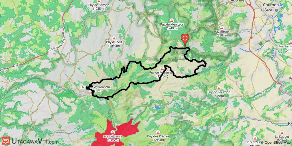 Du lac d'Aydat à la Banne d'Ordanche et aux gorges de la Monne