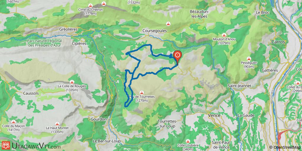 Col de Vence --> Courmes --> Col de Vence