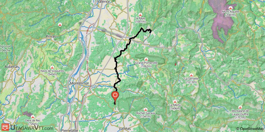 Traversée des Préalpes françaises - Etape 1/5 : Salles-sous-Bois - Le Dérot Moulinage