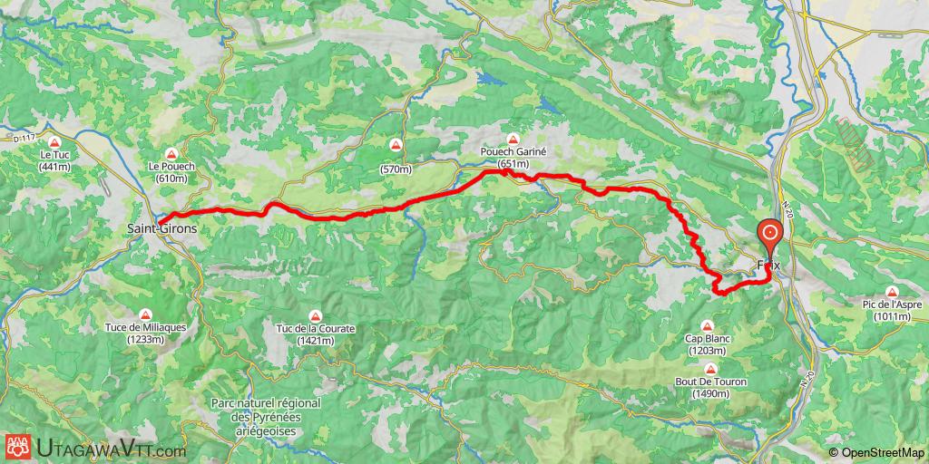 Sentier Cathare - Etape 6/6 : Foix - Saint-Girons