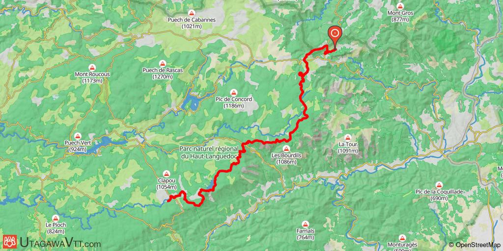 Tour de l'Hérault (GT34) - Partie Ouest - Etape 2/6 : Le Fau - Le Moulinet