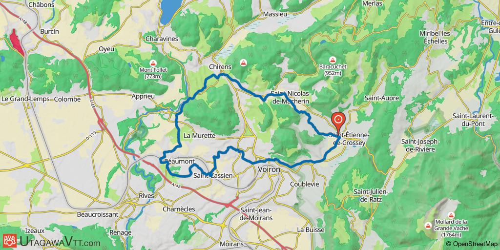Saint-Etienne-de-Crossey - Voiron - Reaumont - Chirens