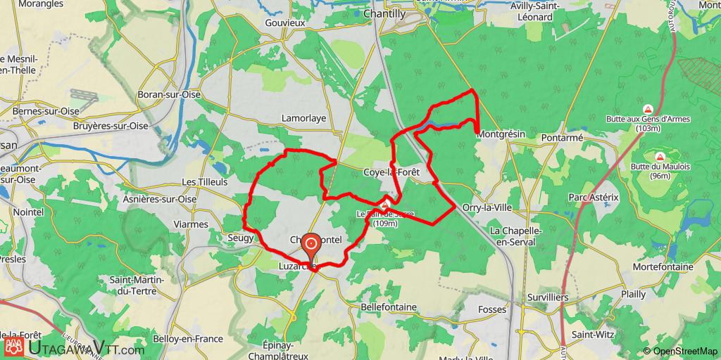 Forêt de Chantilly - Partie sud-ouest