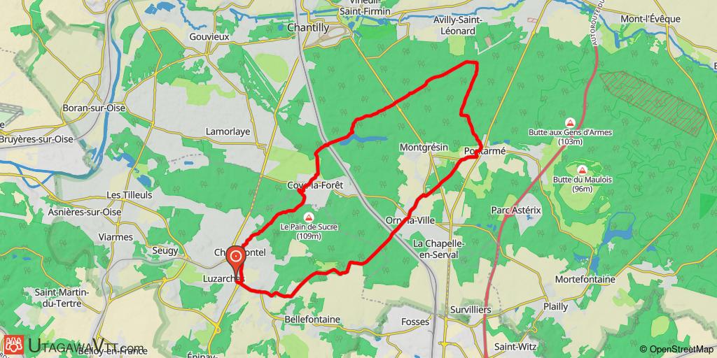 Circuit dans la forêt de Chantilly au départ de Luzarches