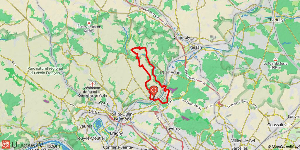 Tour Sausseron - Vexin au départ d'Auvers-sur-Oise