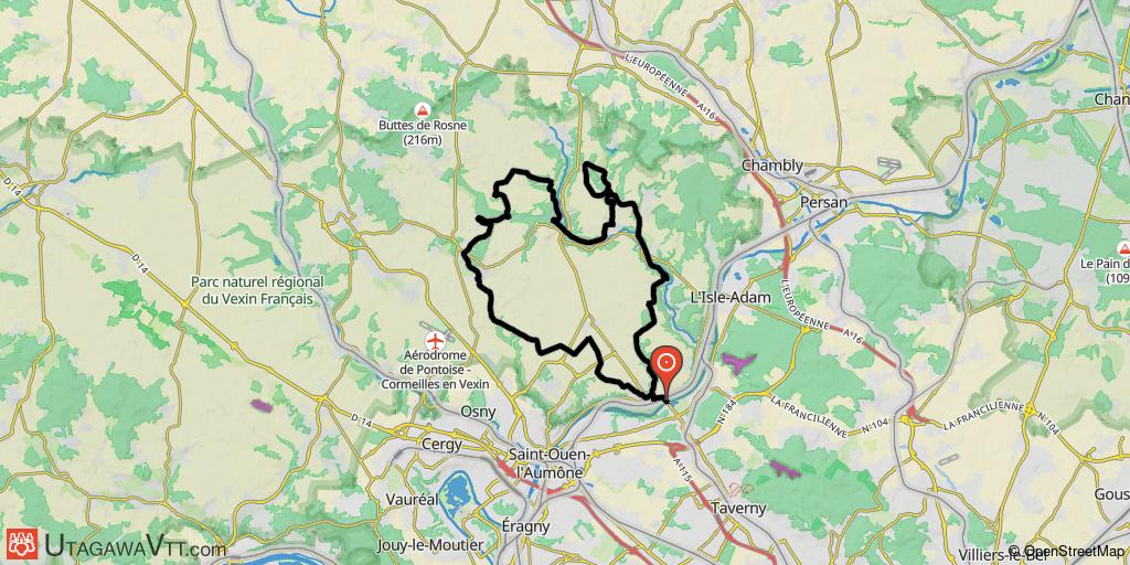 Tour en Vexin français au départ d'Auvers-sur-Oise