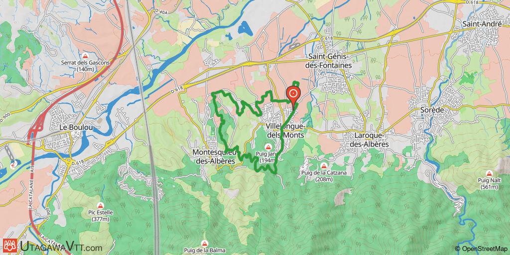 Villelongue-dels-Monts - Petite boucle rapide pour décrassage