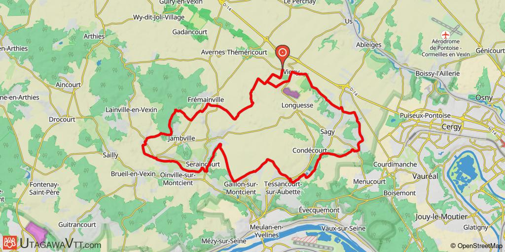 Tour en Vexin français au départ de Vigny