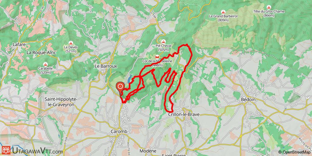 Au départ de Caromb