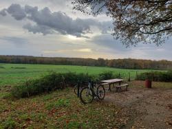 Halte sur le GRP de Sologne, vers la Croix du Tertre