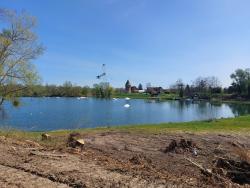 Villemouze, plan d'eau de wake-board