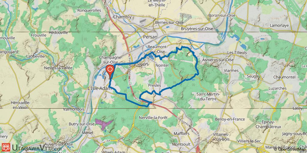 Circuit dans la forêt de Carnelle au départ de l'Isle-Adam