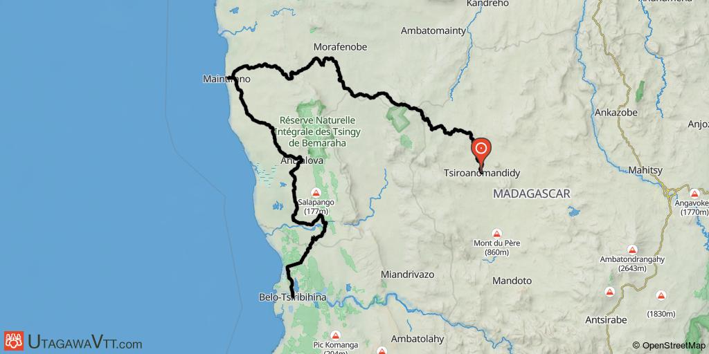 Tsiroanomandidy à Belo sur Tsirihibina