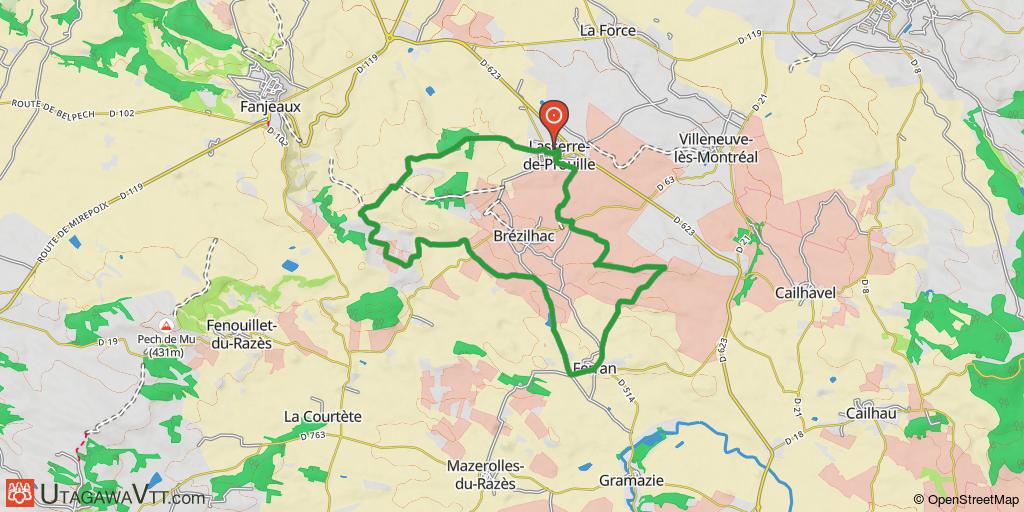 Boucle de Lasserre de Prouille à Ferran (Aude)