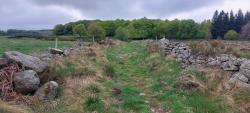 Sentier entre les murettes