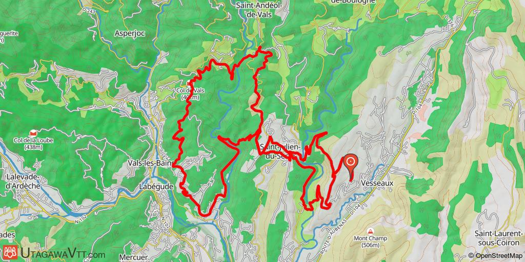 Vesseaux, Saint Julien du Serre, Vals, Ucel