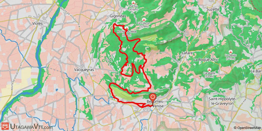 Tour dans les Dentelles de Montmirail