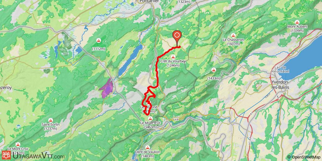 Crêtes du Mont d'Or depuis les Fourgs par GTJ