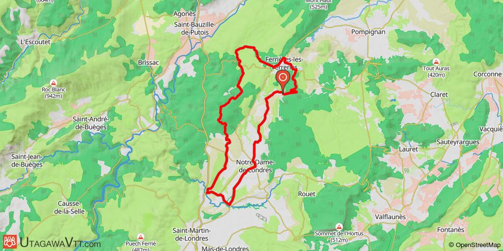 Ravin des Arcs - Ferrières-les-Verreries - Retour par le ravin