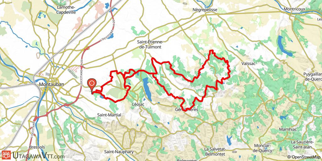 Du lac de la Piboulette à Saint-Étienne-de-Tulmont