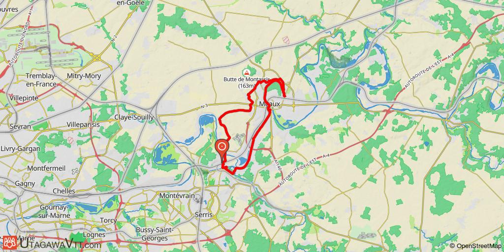 Les hauteurs de Meaux depuis Esbly
