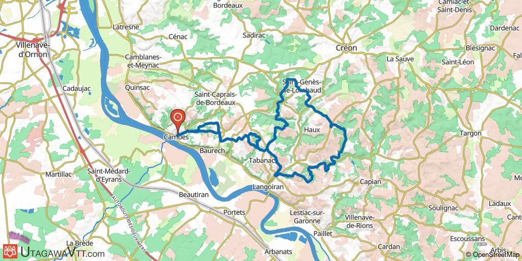 Boucle à l'est de Cambes