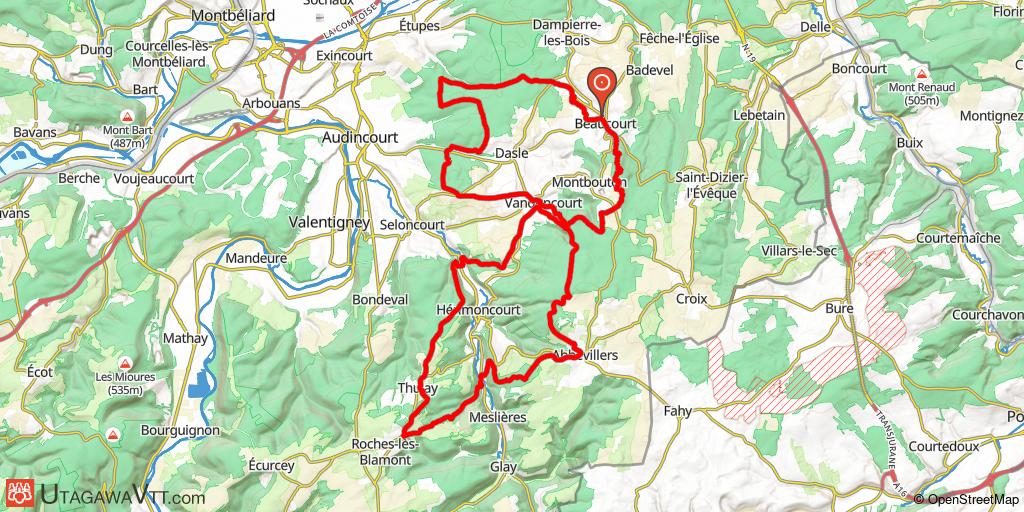 Rando de Beaucourt - La MTB 2024 - 41 km