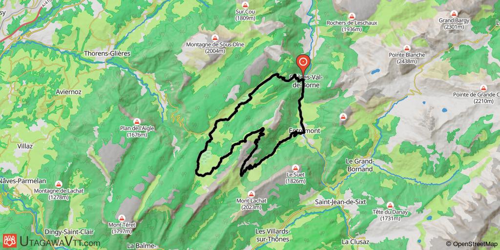 De la vallée du Borne au plateau des Glières