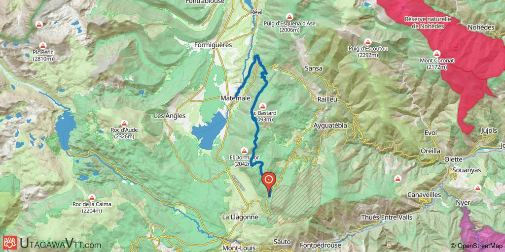 Pyrénées Catalanes - Circuit VTT-FFC N° 2 : Traversée Col de La Llose/Matemale