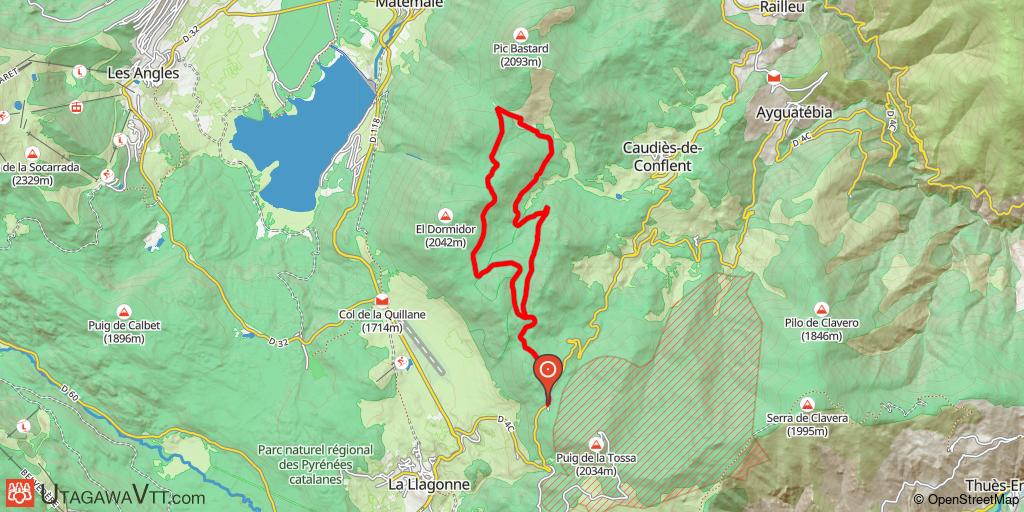 Pyrénées Catalanes - Circuit VTT-FFC N ° 17  : Col del Torn